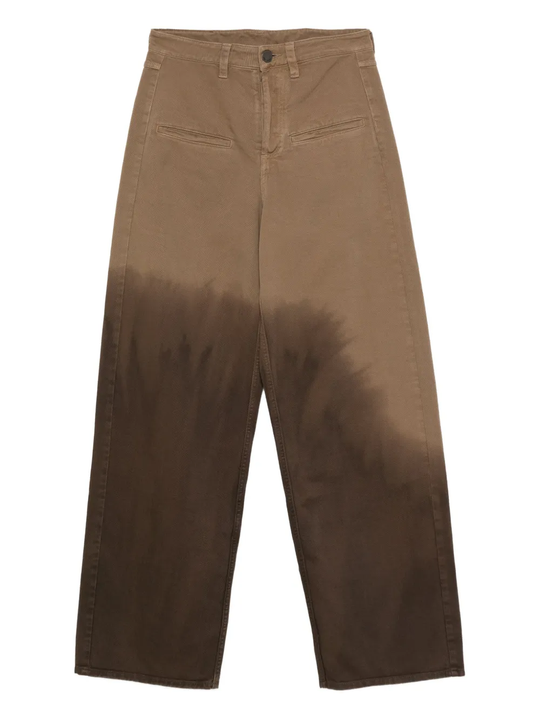Brown pants，front view