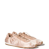 Pink sneakers, side view