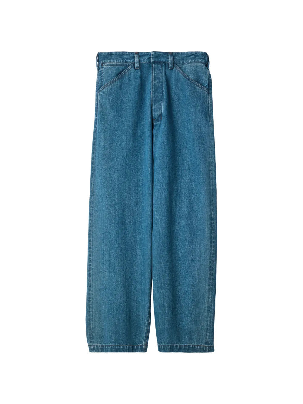 Blue pants, front view