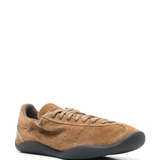 Brown sneaker, side view