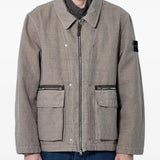 Tan jacket, full body view