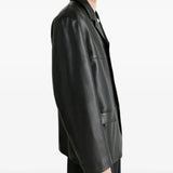 Black jacket worn by a person, showing the jacket's fit