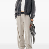 Tan pants,full body view