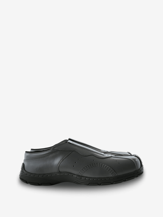 Grey shoes, side view