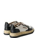 White shoes, back view