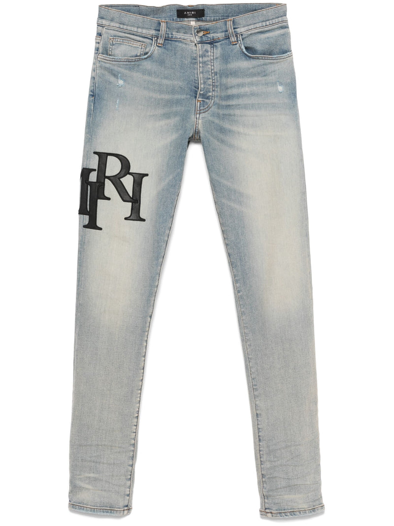 AMIRI - Men Staggered Logo Skinny Jean