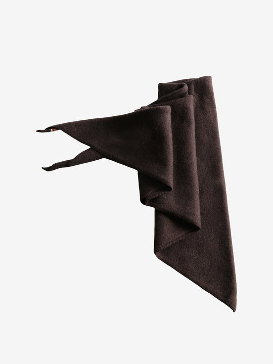 Brown scarf, front view