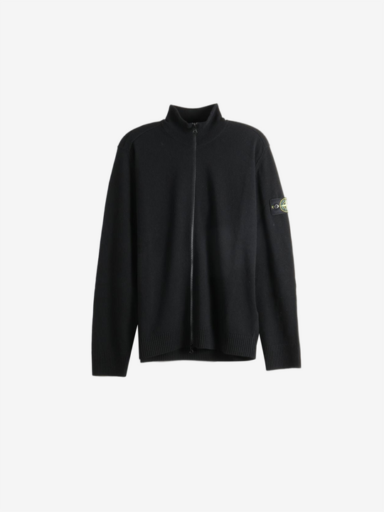 Black knitwear, front view