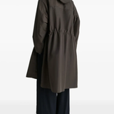 Brown coats, full body view