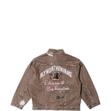 Brown jacket, front view