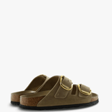 Brown sandals, side view