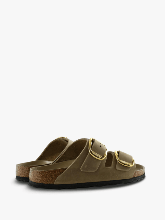 Brown sandals, side view