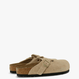 Tan sandals, front view