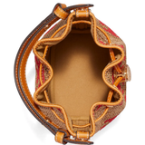 TORY BURCH - Women T Monogram Straw Mini Bucket Bag