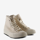 Tan sneakers,side view