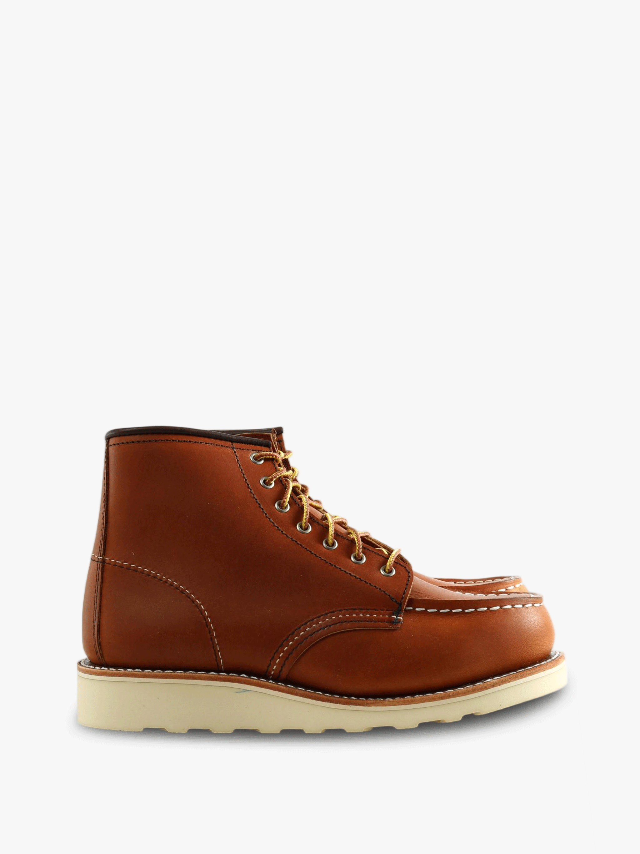 Brown boots, side view