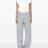 Grey  pants,full body view