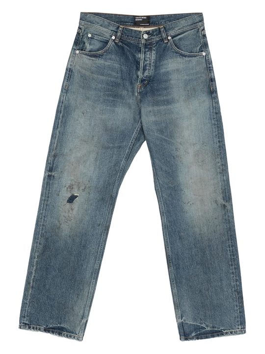 Blue jeans, front view