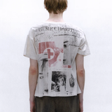 White t-shirt, full body view