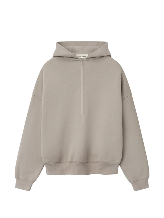 Tan hoodie, front view
