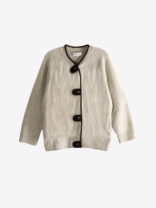 White knitwear, front view