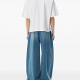 White t shirt , full body view