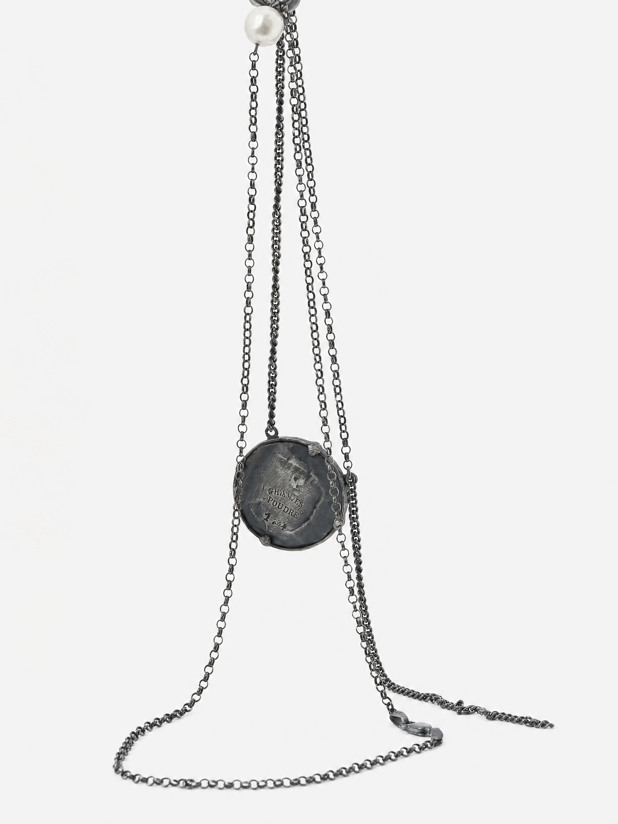 Grey jewelry, front view