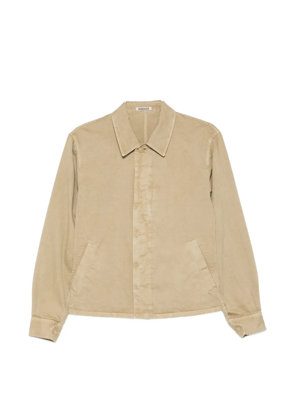 Tan jacket, front view