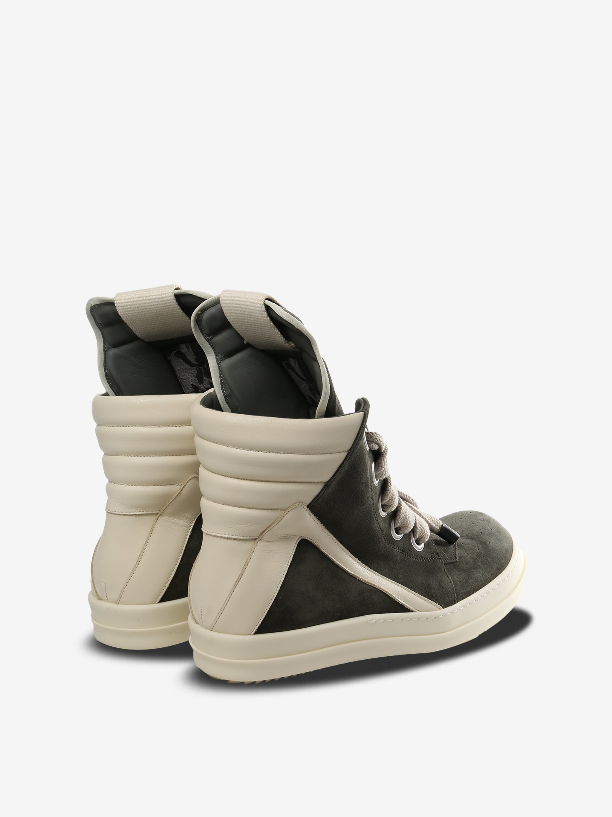 grey sneakers, side view