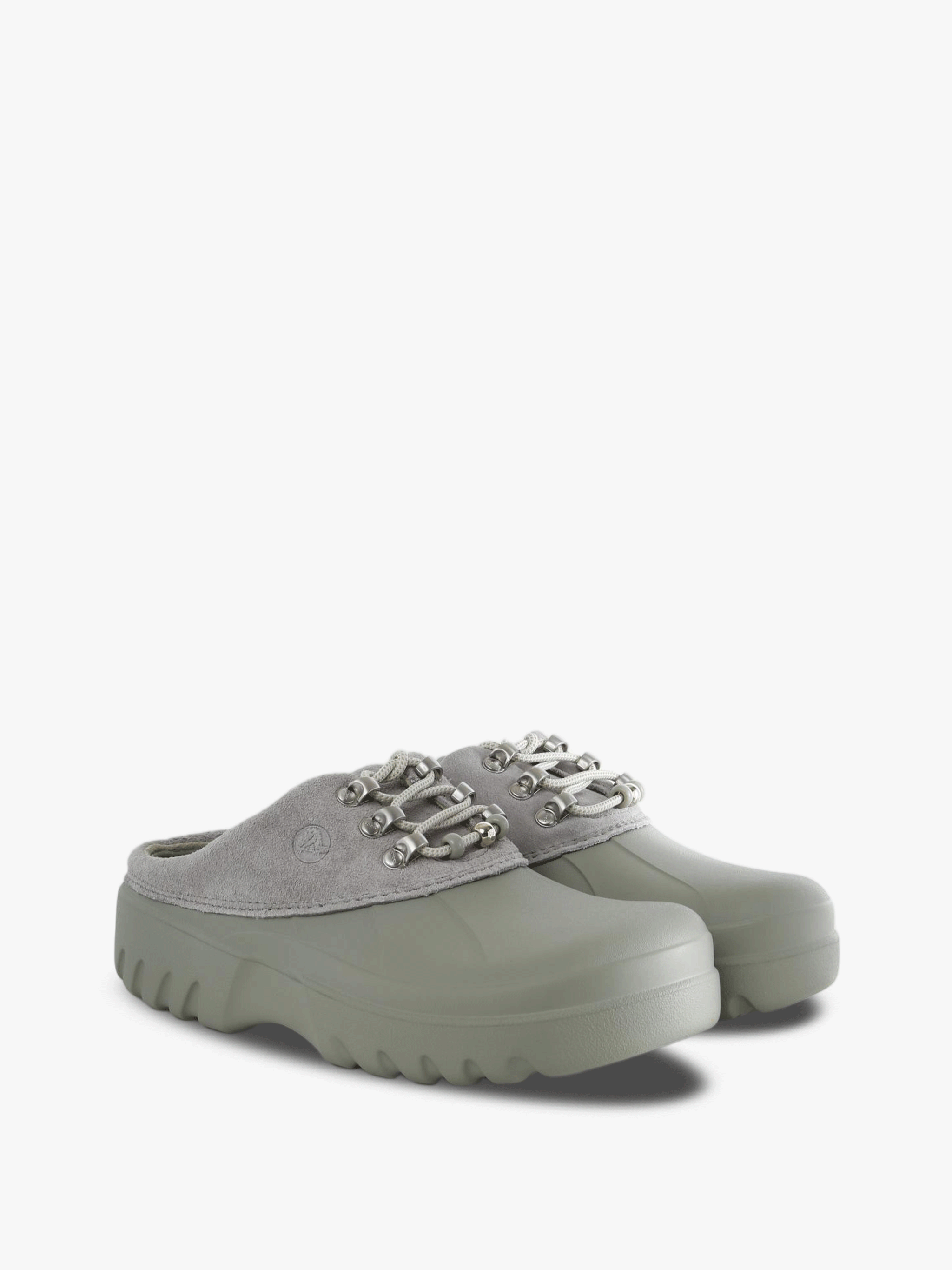 Grey shoes, front view