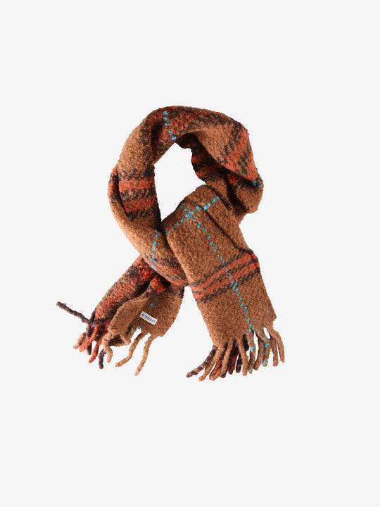 Brown scarves, front view