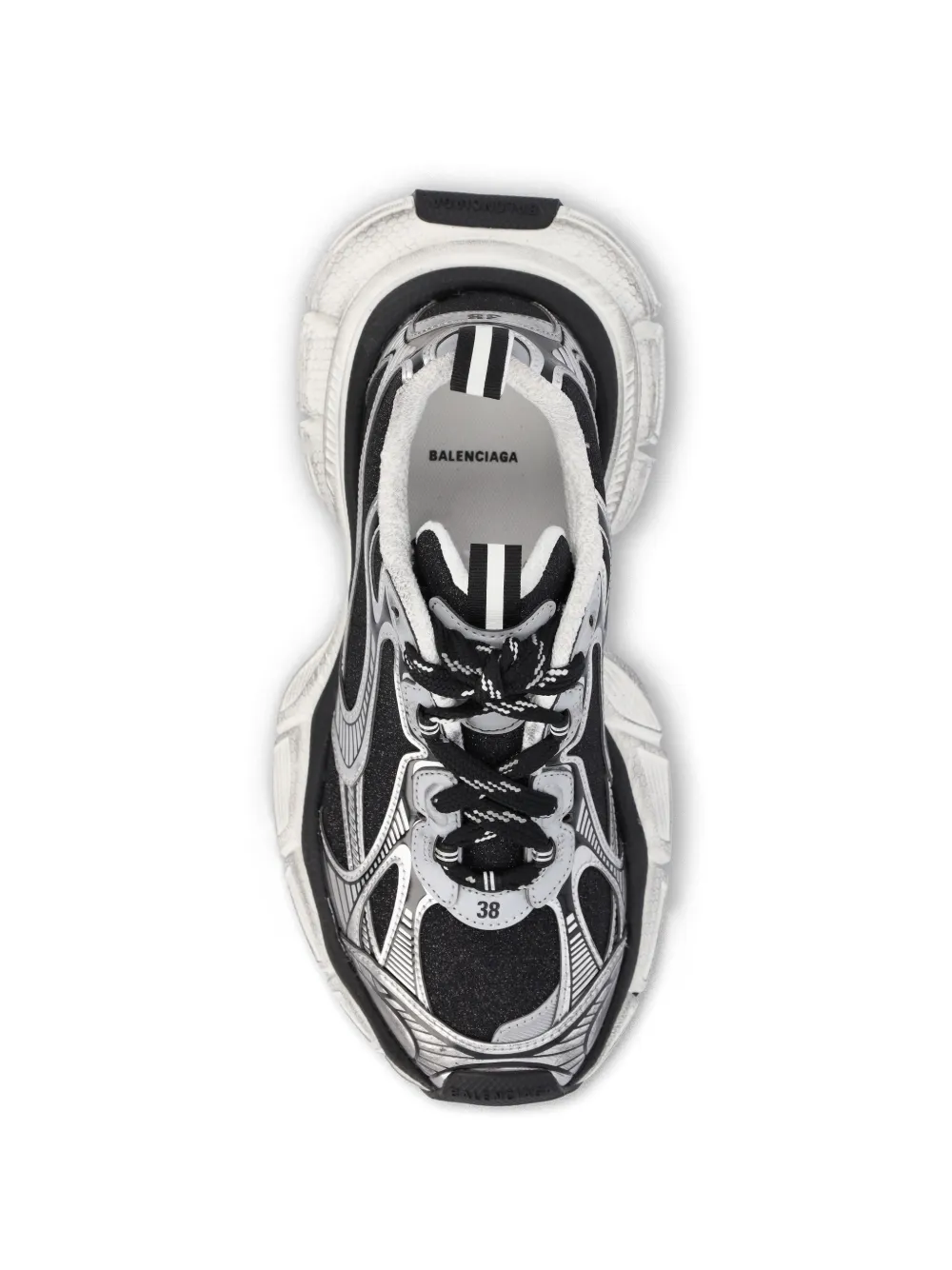 Black sneaker, upper view