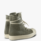 Grey shoes, side view
