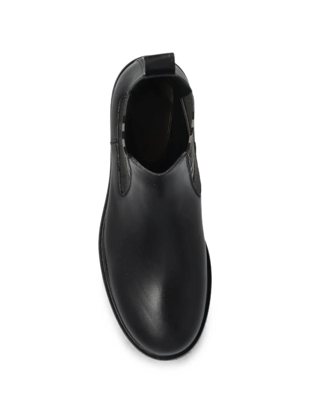 Black boots, front view