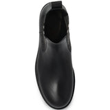 Black boots, front view