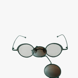 Green eyewear, front view