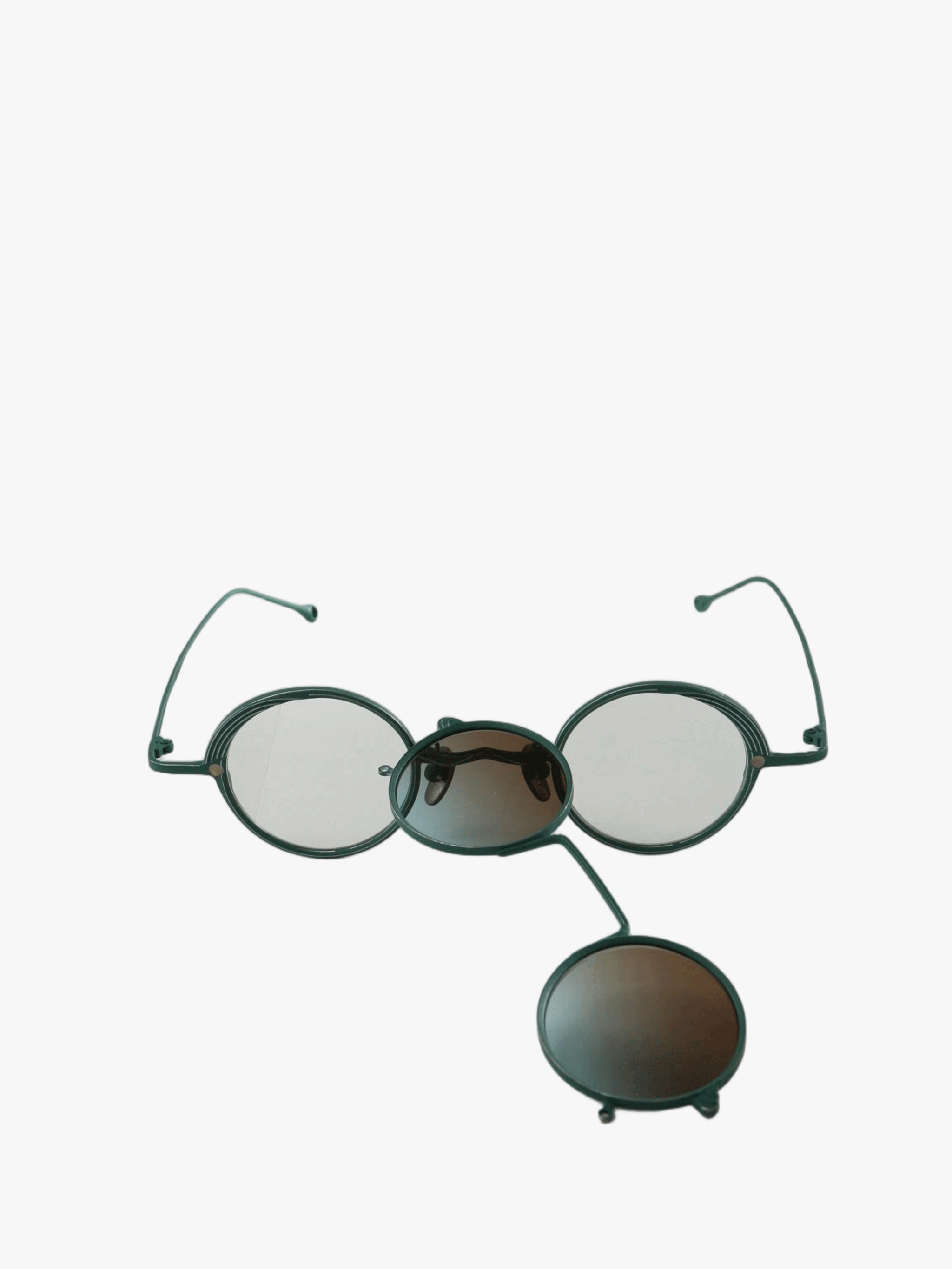 Green eyewear, front view