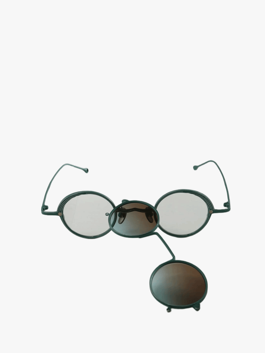 Green eyewear, front view