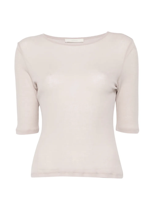 Beige t-shirt, front view