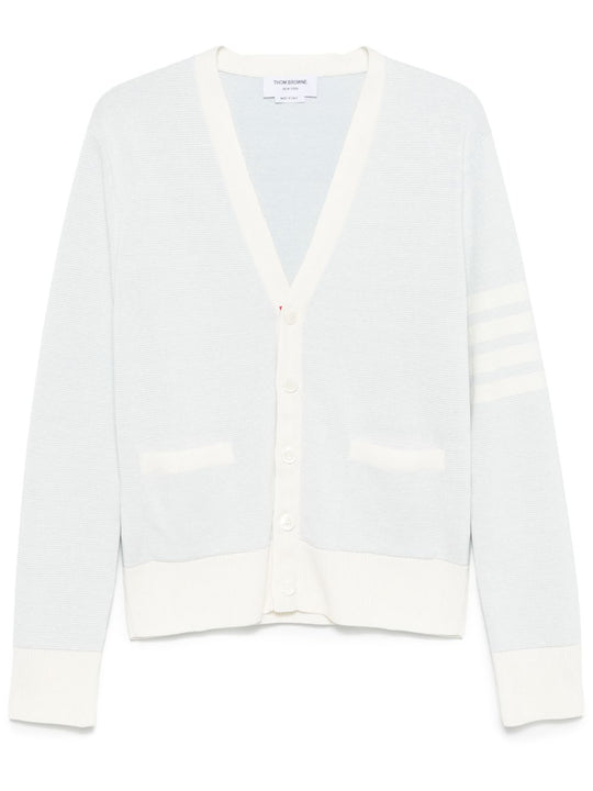 Blue knitwear, front view