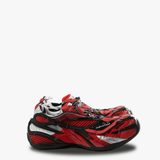 Red sneakers, front view