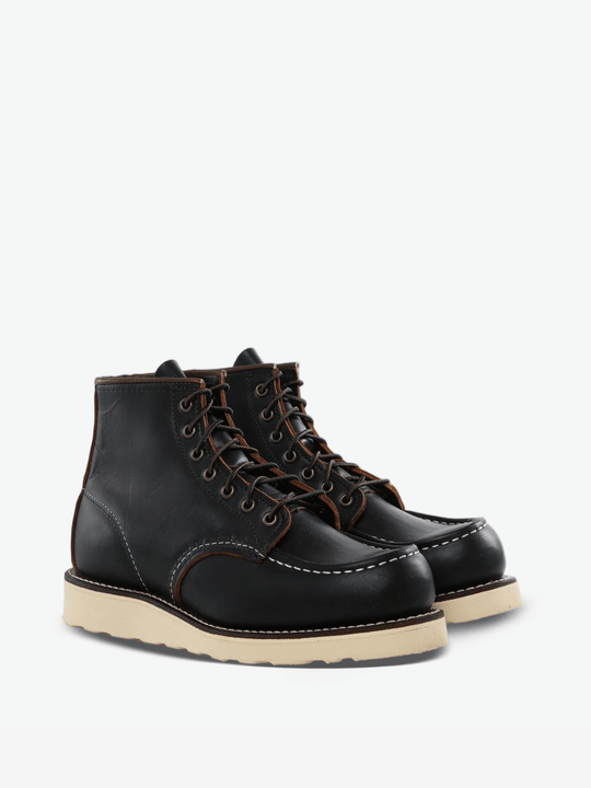 Black boots, front view