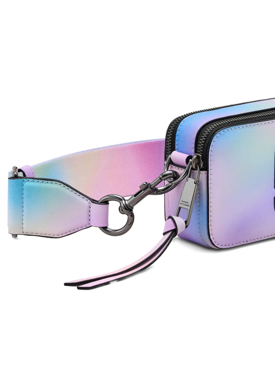 Close up of blue bag,showing texture of the leather fabric