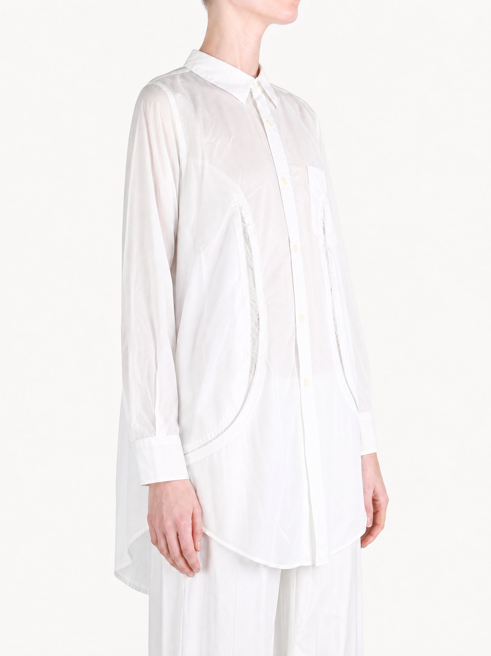 White shirt, full body view