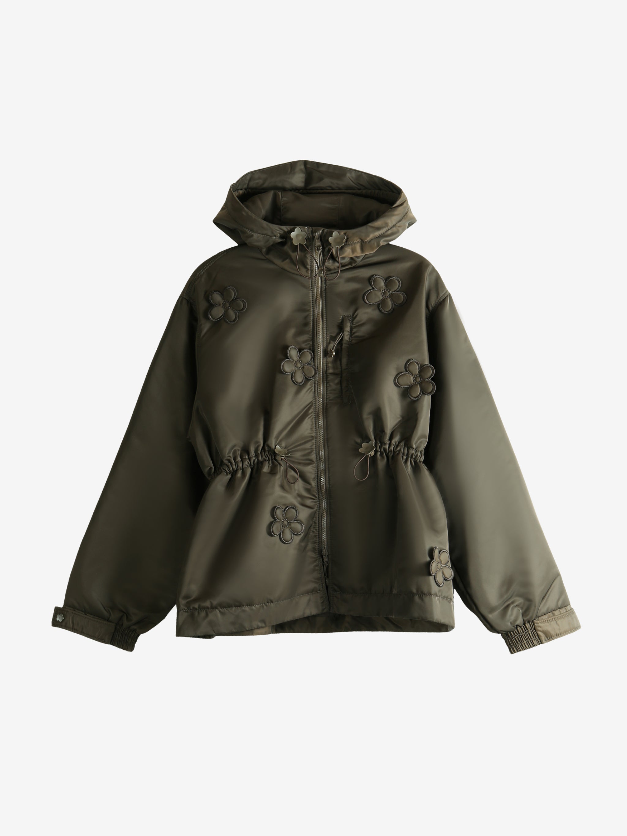 Green jacket, front view