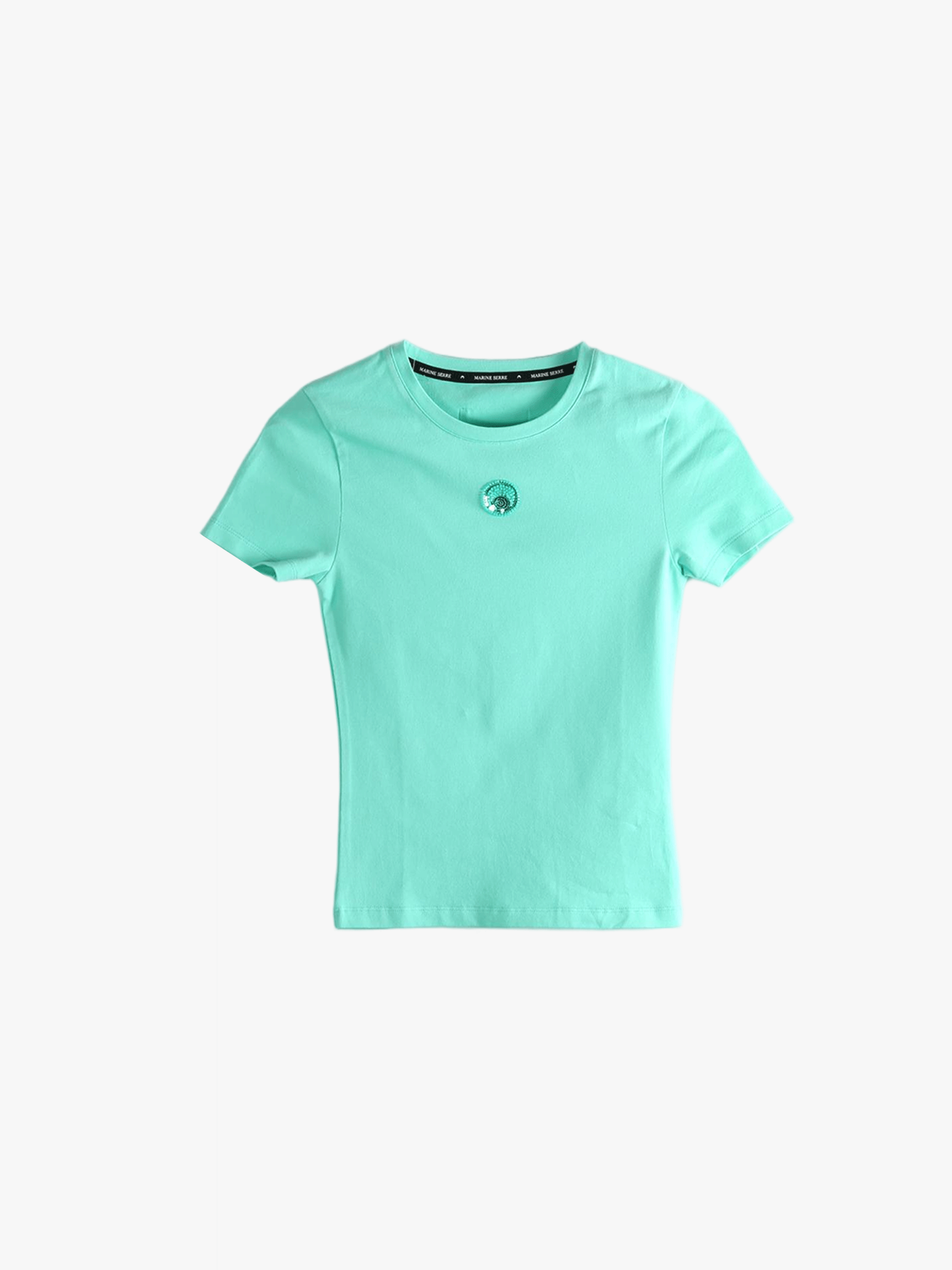 Green t-shirt, front view
