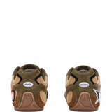 Brown shoes, back view