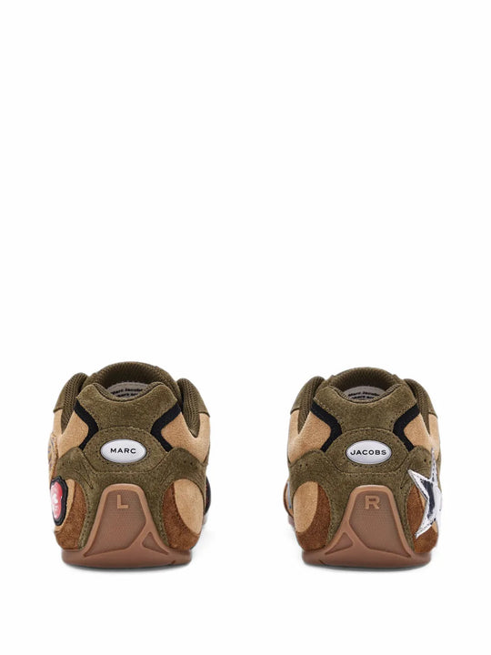 Brown shoes, back view