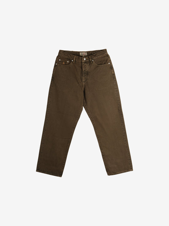 Brown jeans, front view