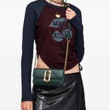 Green accessories, full body view